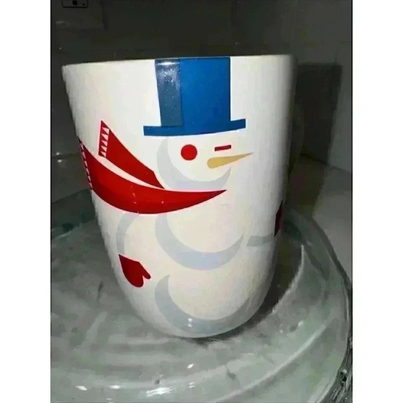 STARBUCKS COFFEE COMPANY Cup Mug CHRISTMAS SNOWMAN  2012 - Picture 8 of 10